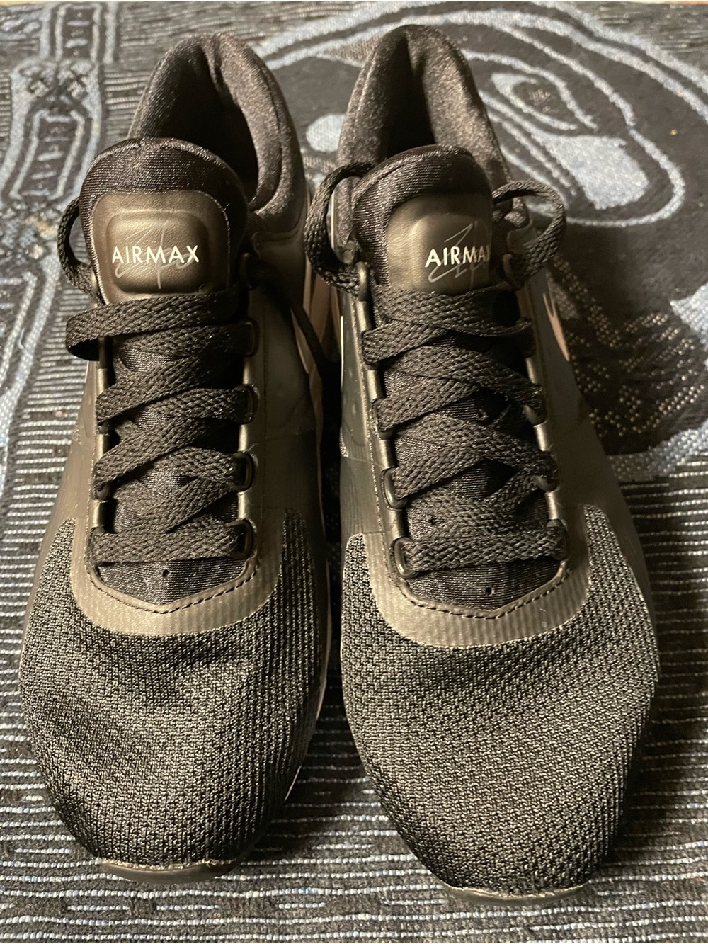 Nike Air Max Youth Black Athletic Running Sneakers